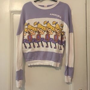 ANGELICA RUGRATS Lunchbox Tri-Panel Sweatshirt S/M